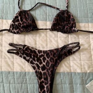 Mora Girls Handmade Cheetah Bikini